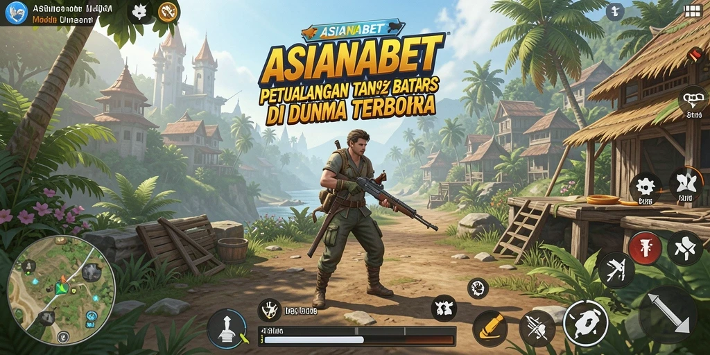 Screenshot gameplay ASIANABET menampilkan petualangan eksplorasi di dunia terbuka.