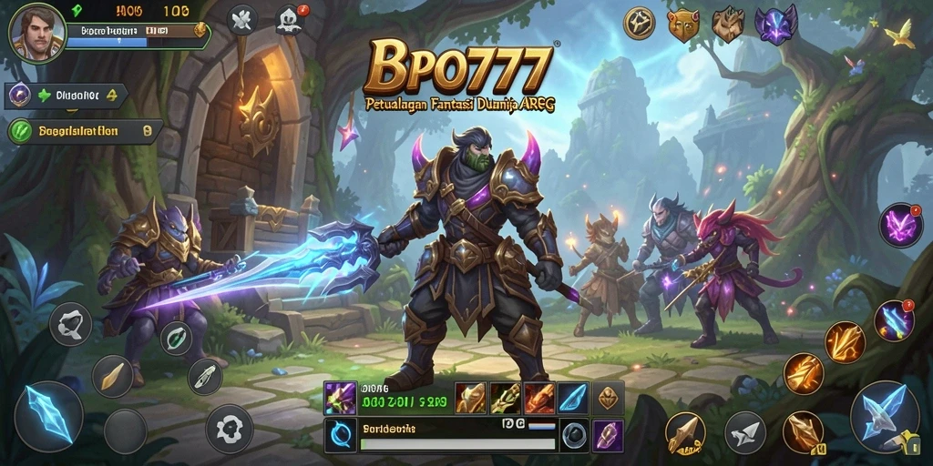 Gameplay BPO777 yang menarik dengan pertarungan dinamis.