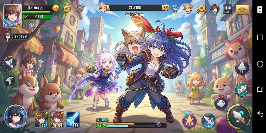Tampilan screenshot FENDY188 menampilkan pertarungan seru antara karakter Anime.