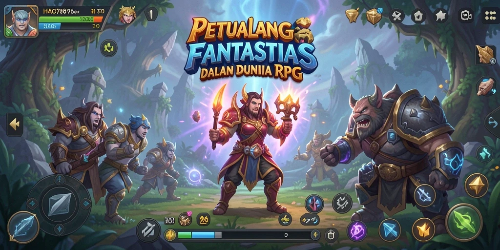 Gameplay RPG HAO788 dengan karakter dan dunia fantasi yang menakjubkan.