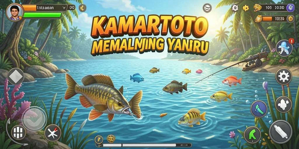 Tangkapan ikan beragam dalam KAMARTOTO, pengalaman bermain memancing yang seru.