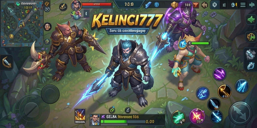 Tampilan utama gameplay <strong>KELINCI777</strong> dengan pertarungan tim yang dinamis.