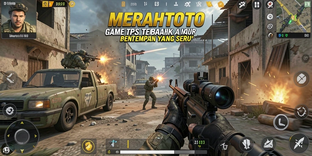 Gameplay seru di MERAHTOTO dengan berbagai mode TPS.