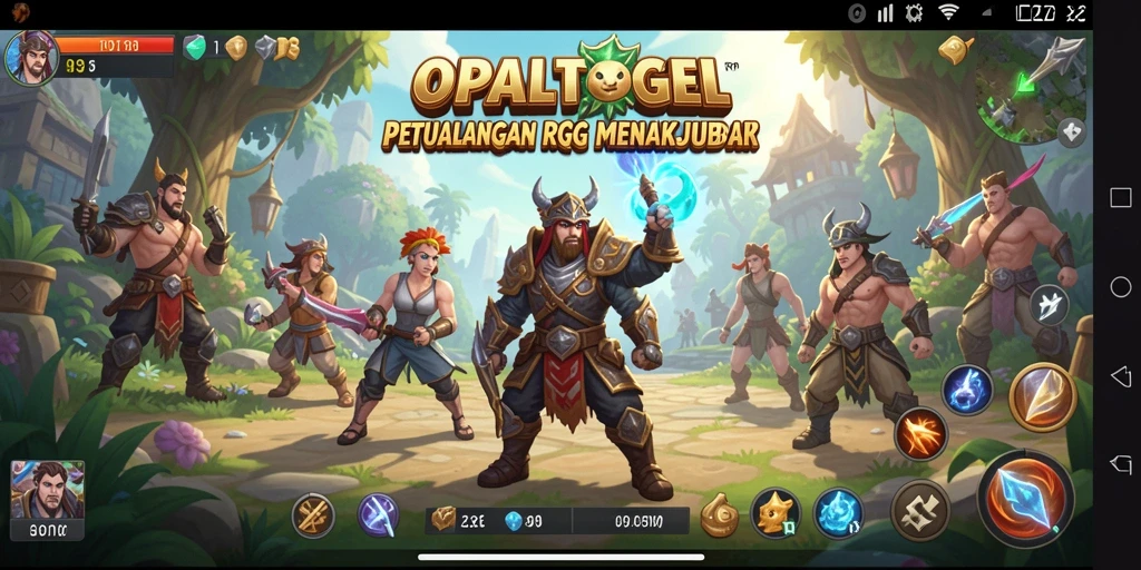 Tangkapan layar menampilkan aksi seru gameplay RPG di OPALTOGEL.