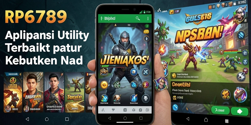 Tampilan utama aplikasi RP6789 menampilkan fitur Utility yang intuitif.