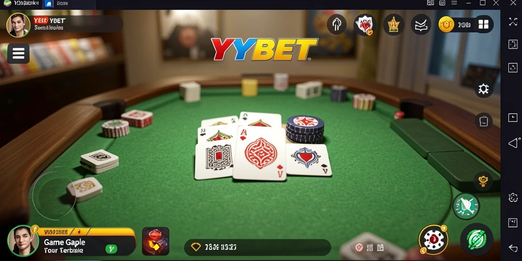 Screenshot gameplay utama YYBET dengan suasana Gaple yang seru.